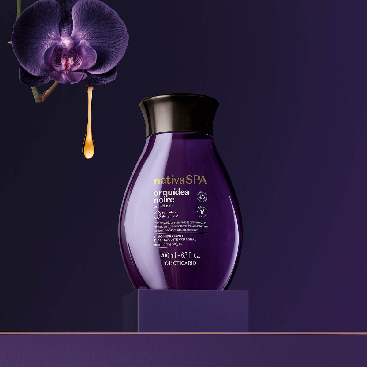 ÓLEO HIDRATANTE CORPORAL ORQUIDEA NOIRE 200ML NSPA